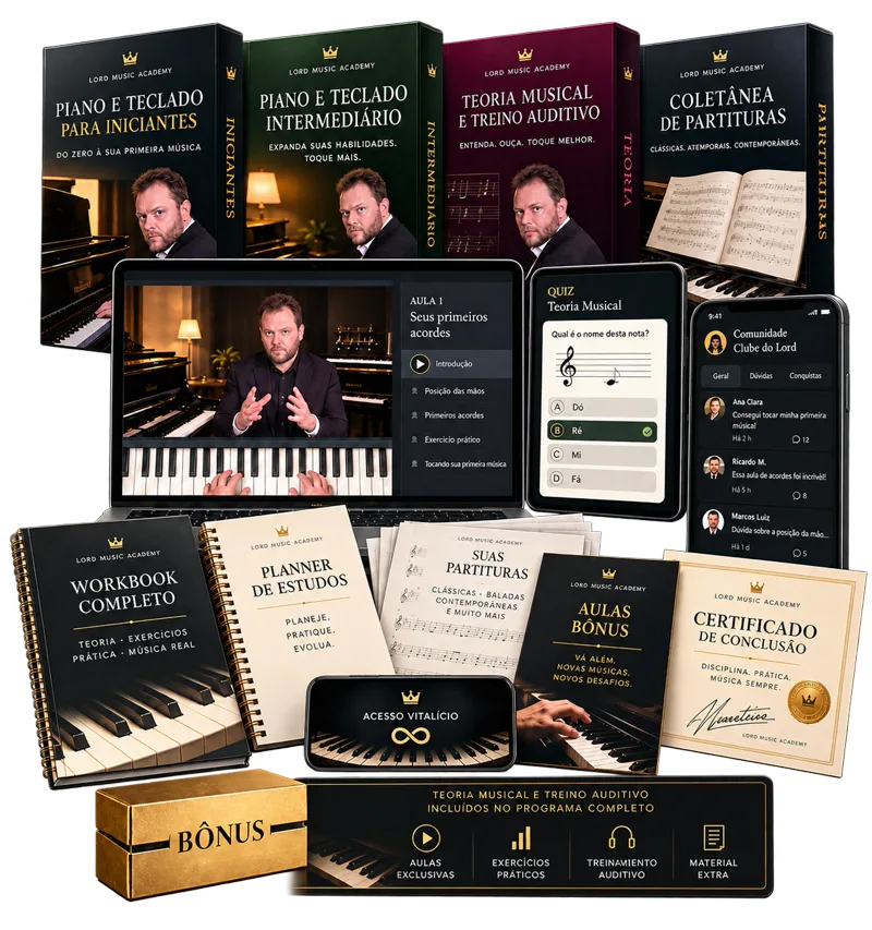 A Jornada Completa: Piano & Teclado - Mockup Bundle
